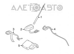 Антена гніздо Ford Escape MK3 13-