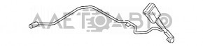 Защелка водительского ремня Ford Focus mk3 15-18 черная с датчиком, сколы, потертости