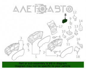 Управление фарами Ford Edge 15-18 без птф, кнопка багажника под электро привод