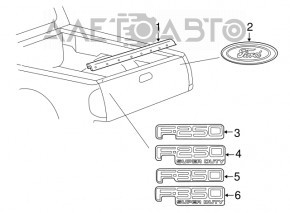 Эмблема значок двери багажника Ford Transit Connect MK2 13-