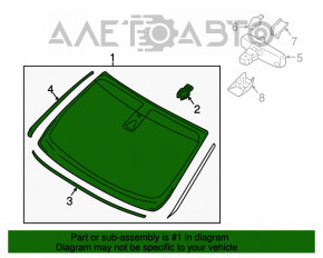 Лобовое стекло Lincoln MKX 16- под датчик