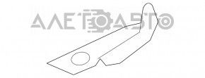 Петля капота ліва Acura TLX 15- новий неоригінал