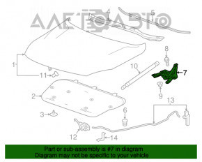 Петля капота правая Chevrolet Malibu 13-15