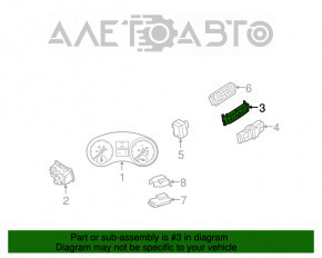 Блок кнопок управления верхний Mercedes W164 ML