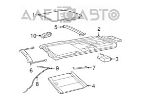 Шторка люка Dodge Grand Caravan 11-20