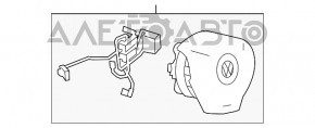 Подушка безпеки airbag в кермо водійська VW Jetta 11-14 USA тип 1 потерт