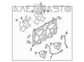 Мотор вентилятора охлаждения левый Nissan 350z