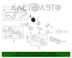 Кнопка утримання смуги та відключення контролю дистанції Honda Civic X FC 16-21