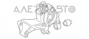 Цапфа задняя правая Audi Q3 8U 15-18 AWD в сборе со ступицей, торм диском, суппортом, кожухом и датчиком АБС, заломан болт суппорта и амортизатора, примят кожух