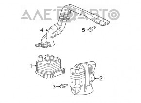 Трубки охлаждения на охладитель кпп Jeep Renegade 15-18 дорест 2.4