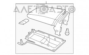 Консоль центральна підлокітник та підсклянники VW Jetta 11-18 USA беж, подряпини
