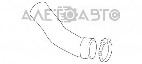 Патрубок интеркулера левый третий Audi Q3 8U 15-18 CCTA