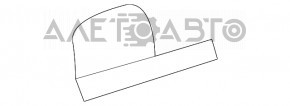 Заглушка буксир крюка заднего бампера Fiat 500L 14-17 Trekking