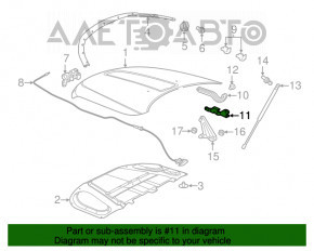 Петля капота права Jeep Grand Cherokee WK2 11-21 в зборі