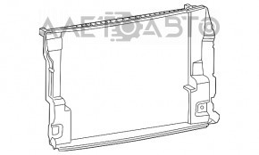 Дефлектор радиатора Fiat 500L 14- 1.4T рамка надрыв