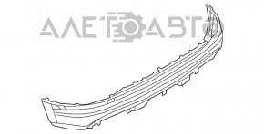 Бампер задний голый низ Fiat 500X 16-18 под BSM, структура, надлом креп, царапины
