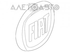Емблема значок двері багажника Fiat 500X 16-17