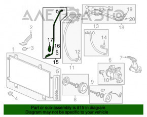 Трубка кондиціонера пічка-Конденсер Honda HR-V 16-22