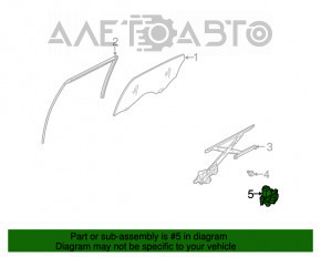 Мотор склопідйомника задній лівий Infiniti FX35 FX45 03-08