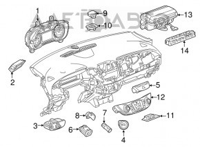 Temperature Control Module Chevrolet Malibu 16-