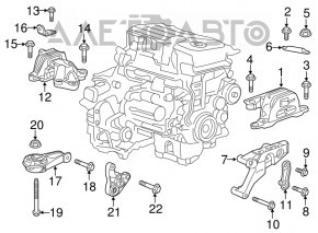 Распорка правой подушки двигателя Chevrolet Malibu 19- 1.5T