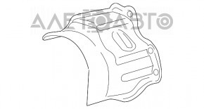 Защита привода передняя левая Audi Q5 8R 12-17