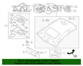 Ручка потолка передняя левая Audi Q3 8U 15-18 серая