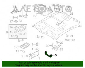 Ручка потолка задняя левая Audi Q3 8U 15-18 серая