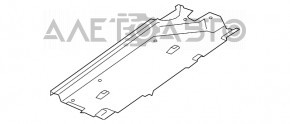 Защита днища передняя левая Audi Q3 8U 15-18 примятости, надрывы