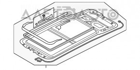 Механизм панорамы рама Audi Q3 8U 15-18