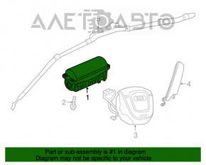 Подушка безопасности airbag пассажирская в торпеде Audi Q3 8U 15-18