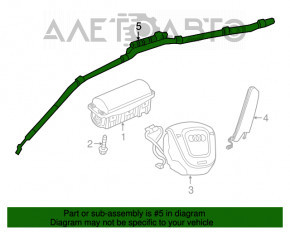 Подушка безпеки airbag бічна шторка ліва Audi Q3 8U 15-18