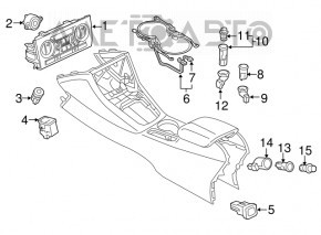 Кнопка start-stop Audi Q3 8U 15-18