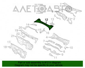 Решетка дворников пластик Audi Q3 8U 15-18