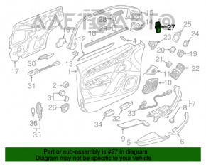 Кнопка відключення BSM переднє ліве Audi Q3 8U 15-18