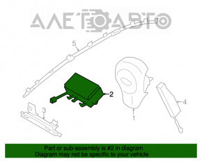 Подушка безопасности airbag пассажирская в торпеде Subaru XV Crosstrek 13-17