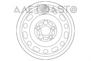 Диск колесный железный R16 Mazda 3 14-18 BM, под прокат