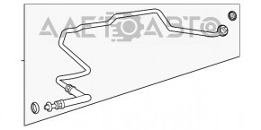 Трубка охолодження АКПП Mercedes W167 GLE 450 20-23 3.0h AWD впуск