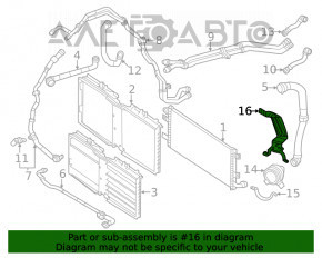 Кронштейн допоміжного насоса охолодження ВВБ Mercedes W167 GLE 450 20-23