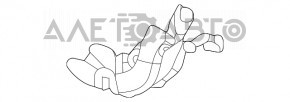 Накладка петлі дверей багажника ліва Mercedes W167 GLE 350450 20-23