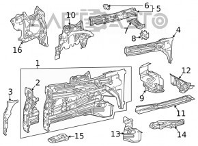 Чверть передня права Mercedes W167 GLE 350 450 20-23