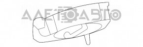 Корпус лючка бензобака Mercedes W167 GLE 350450 20-23