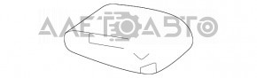 Підлокітник накладки центральної консолі Mercedes W167 GLE 350 450 20-23 бежева шкіра з хромом