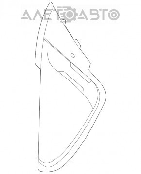 Накладка передньої панелі збоку права Mercedes W167 GLE 350 450 20-22 чорна