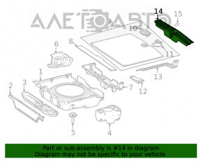 Накладка отвору багажника Mercedes W167 GLE 350 450 20-23 чорна