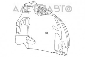 Підкрилок передній правий Mercedes W167 GLE 350 450 20-23