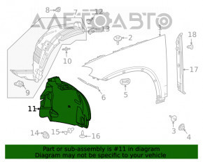 Підкрилок передній правий Mercedes W167 GLE 350 450 20-23