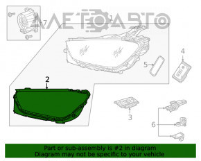 Уплотнитель фары передний правый Mercedes W167 GLE 350 450 20-23