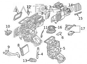 Клапан печки кондиционера Mercedes W167 GLE 350 450 20-23