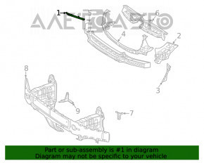 Крепление переднего бампера крыло правое Mercedes W167 GLE 350 450 20-23